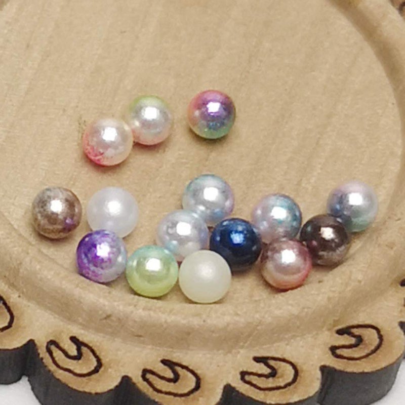 Chenkou Craft 12000pcs 2.8mm Assorted 15 Gradient Colors No Hole Round Ball Bead Scrapbooking Craft DIY Beads Decoration + Plastic Box (Gradient Colors, 2.8mm) - Image 3